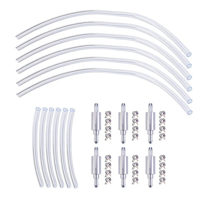 6X Brake Bleeder Hose Kit with One Way Check Valve Tool