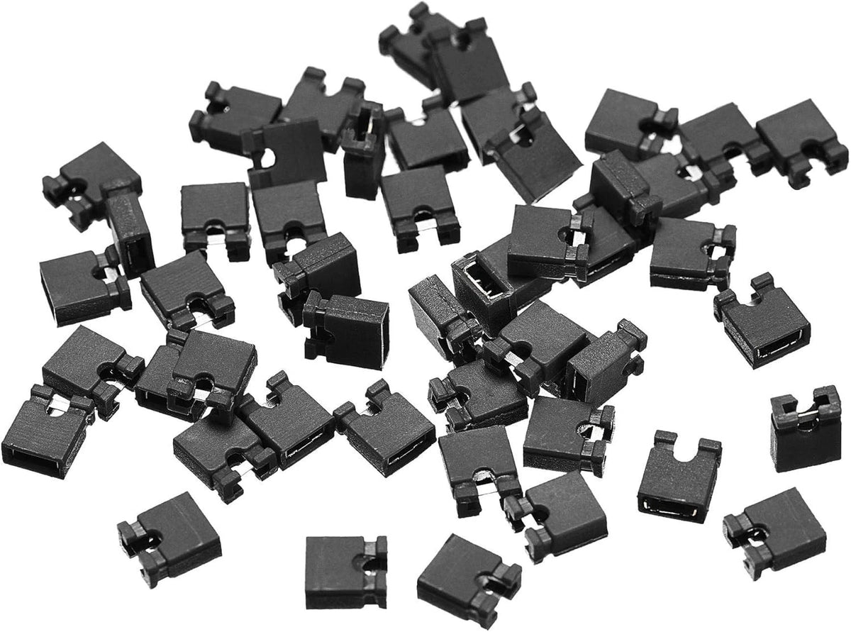 50pcs 2mm Standard Pin Header Jumper Cap Short Circuit Connection Cap