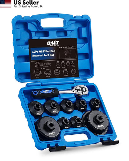 10pc Oil Filter Wrench Set for Universal Use (24-64.5mm)