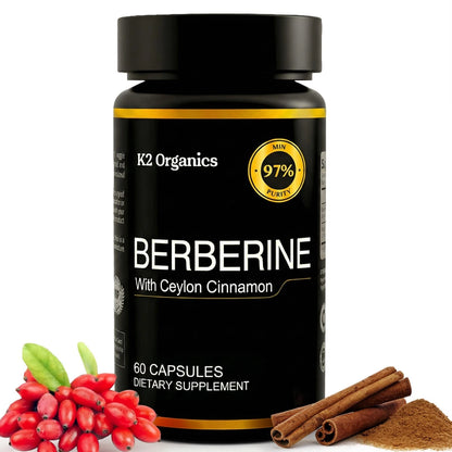 Berberine with Ceylon Cinnamon 1200mg (60 Capsules)