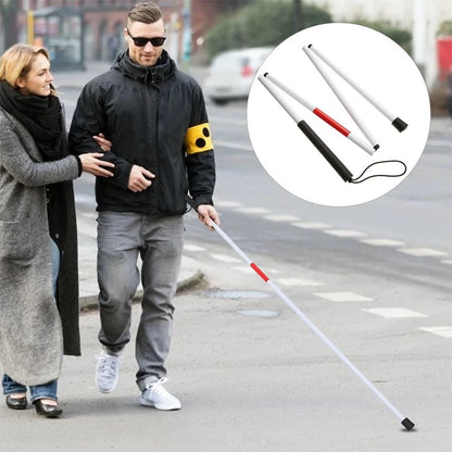 Folding Aluminum Walking Cane Stick for The WHITE