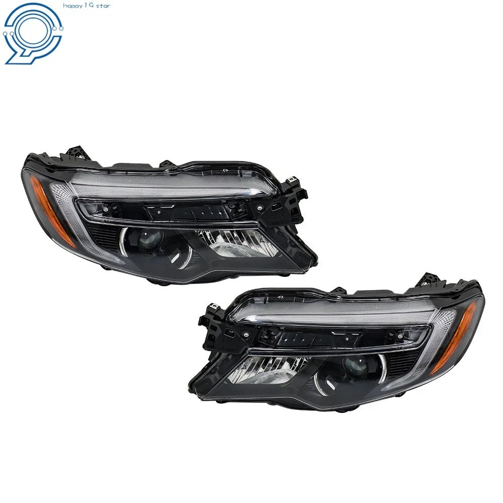 Headlights for Pilot Ridgeline RTL-T (2016–2020) W/LED DRL Driver & Passenger