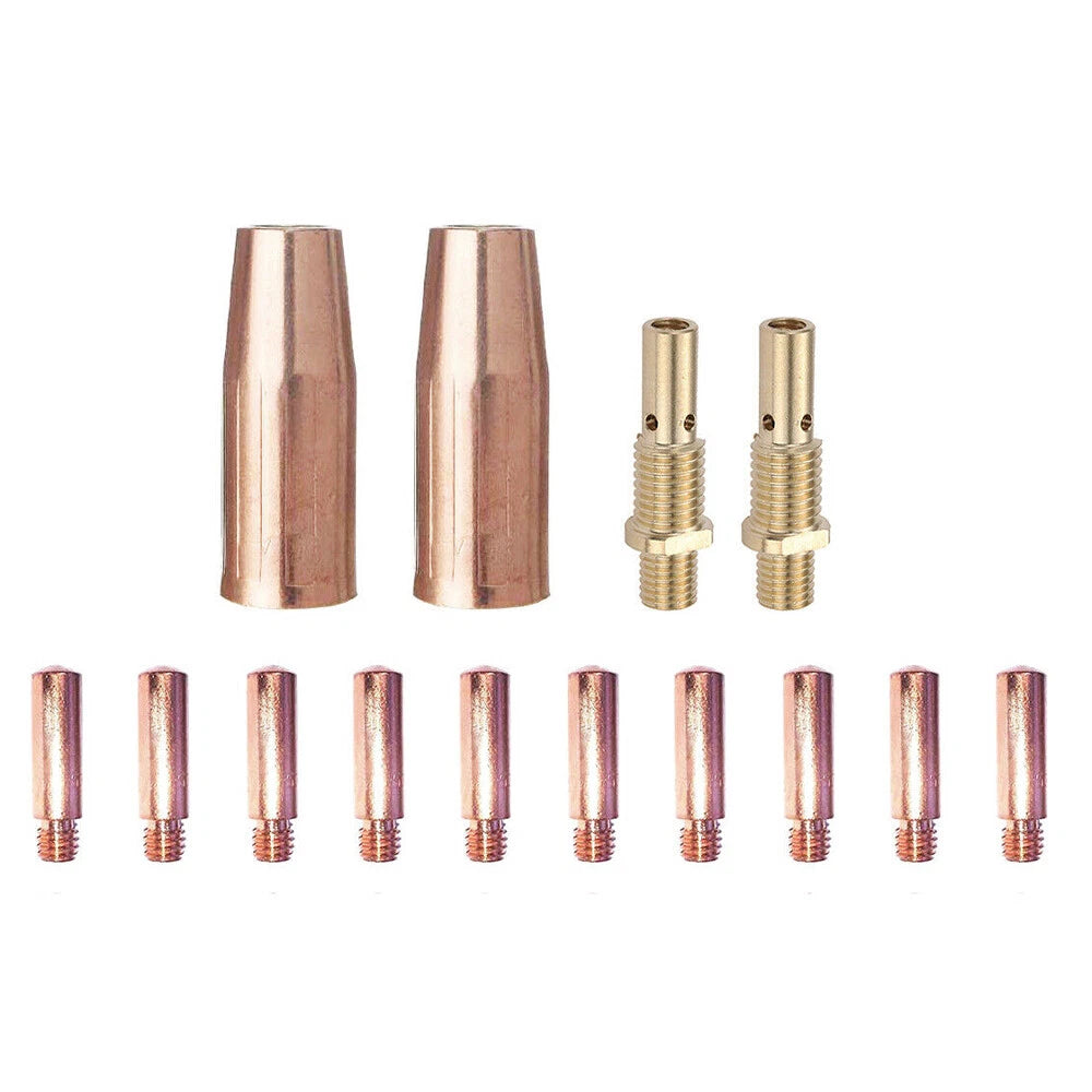 14 Mig Kit Replacement for Eastwood Mig135 Mig175 (Contact tips, Nozzle, Diffuser)