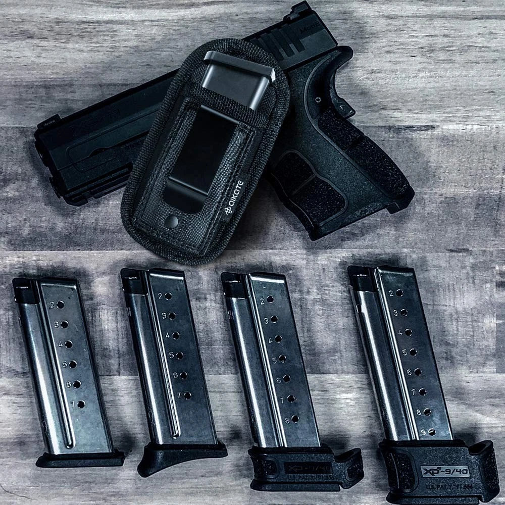2 Pack Universal Magazine Pouch for Concealed Carry 9mm .40