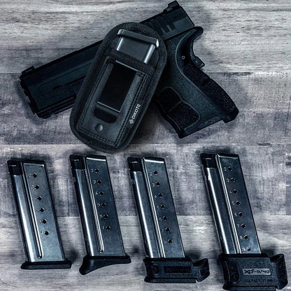 2 Pack Universal Magazine Pouch for Concealed Carry 9mm .40