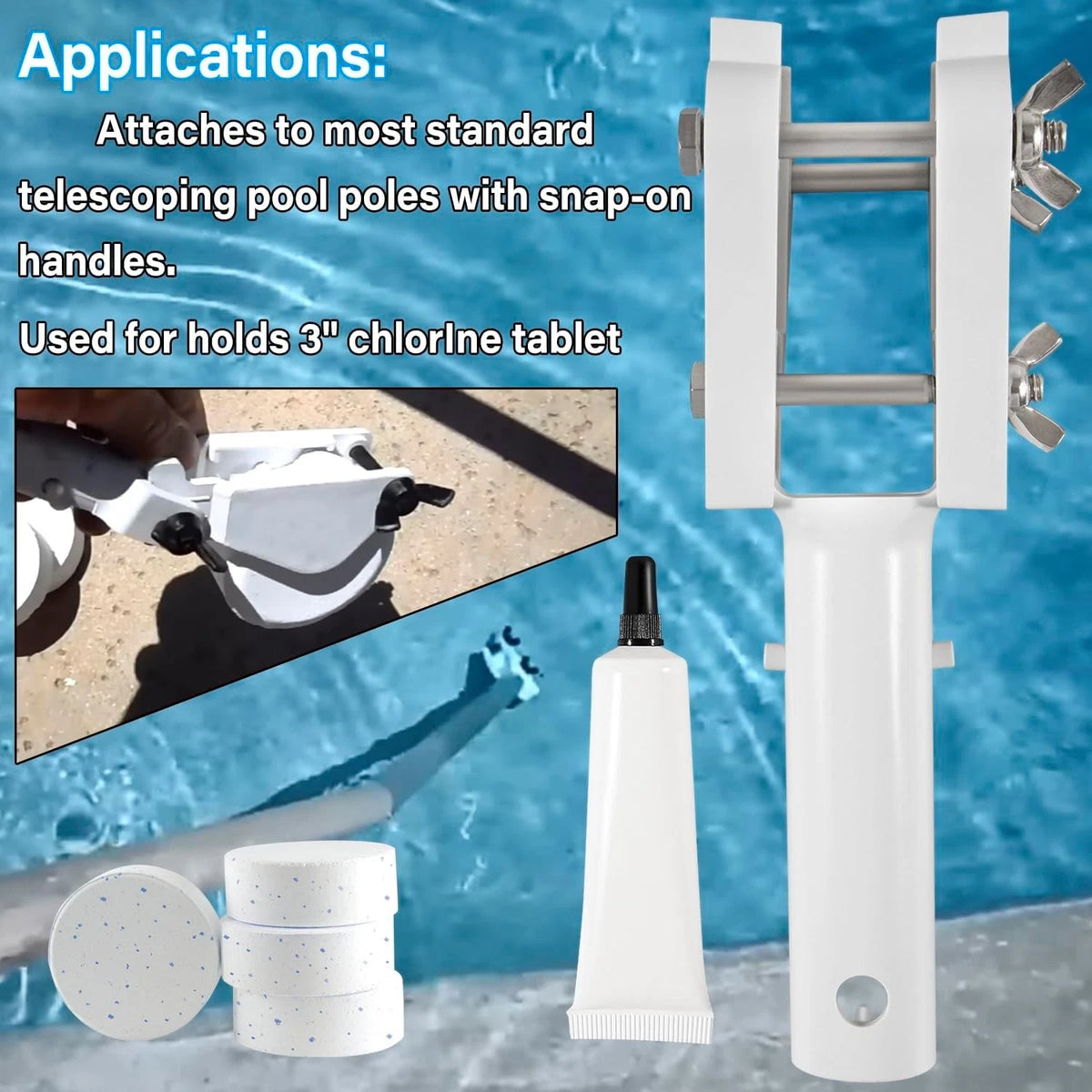 3" Pool Chl Tablet Holder for Pentair Algee-Gon