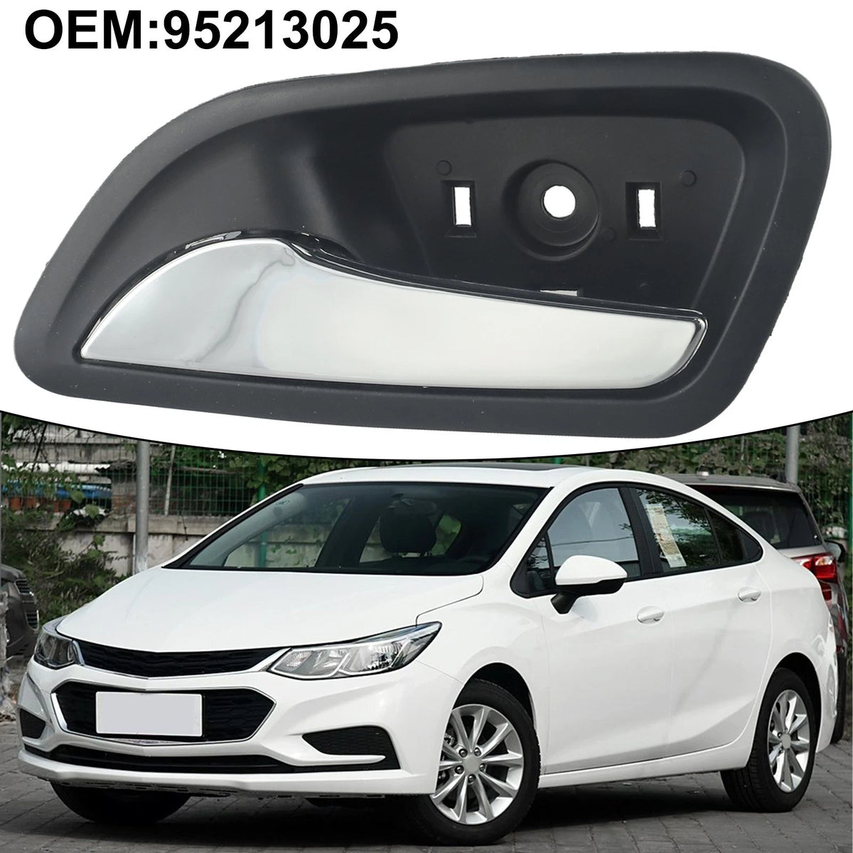 Black Inner Door Handle for Chevrolet Cruze (2011–2016) OEM#95213025