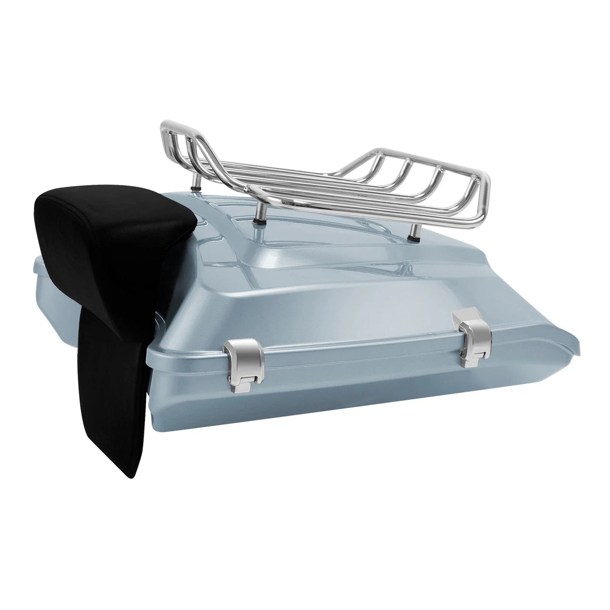 Trunk Backrest Top Rack in Silver for Harley Touring 2014-2024