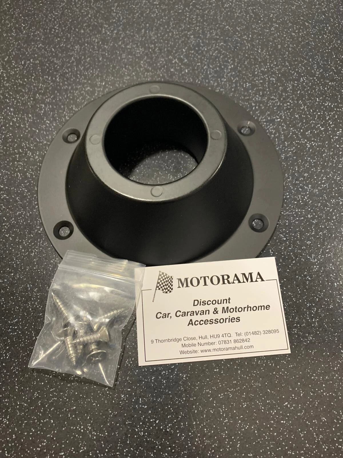 Table Leg Base for Caravan/Motorhome/Boat (TTB1) - Black