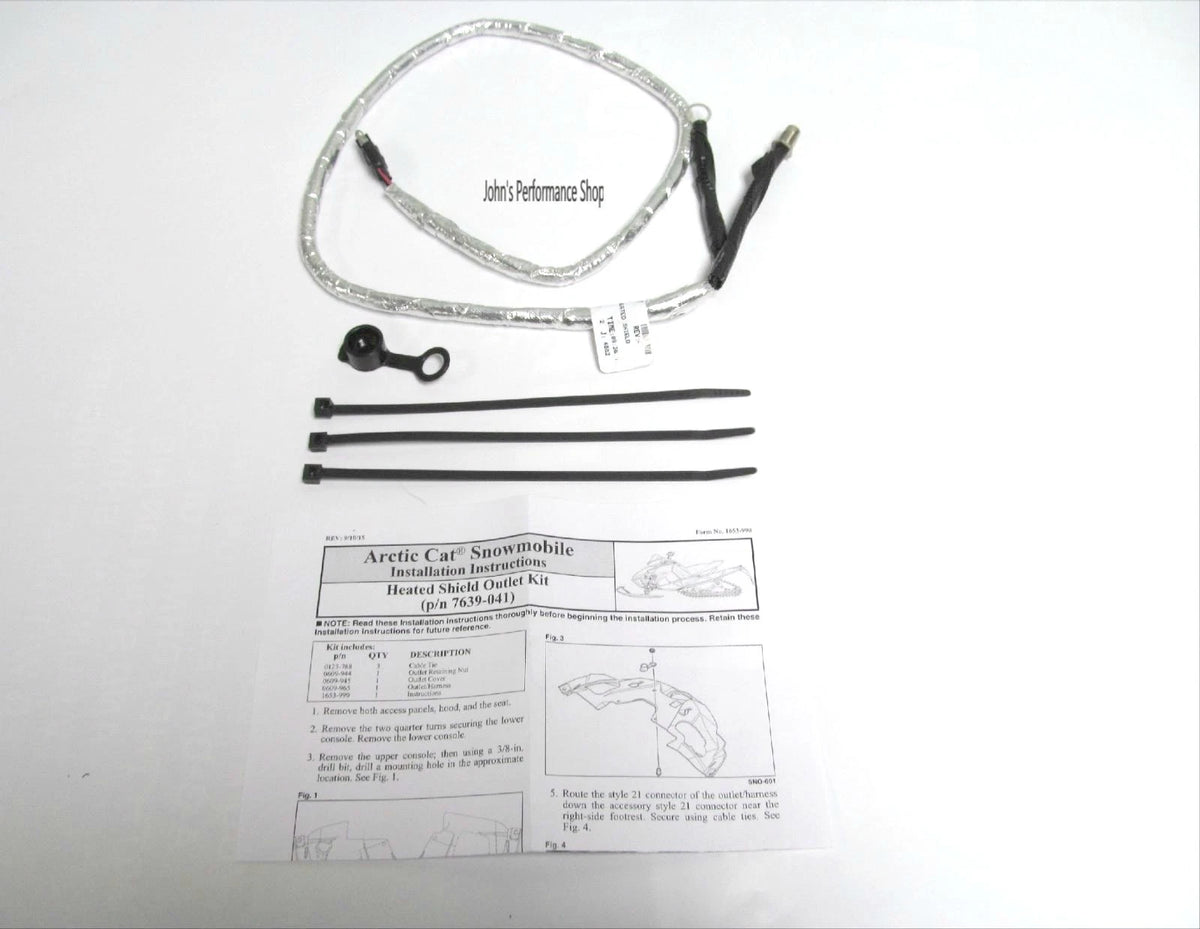 Heated Shield Dash Outlet Kit for Arctic Cat (OEM) 7639-041