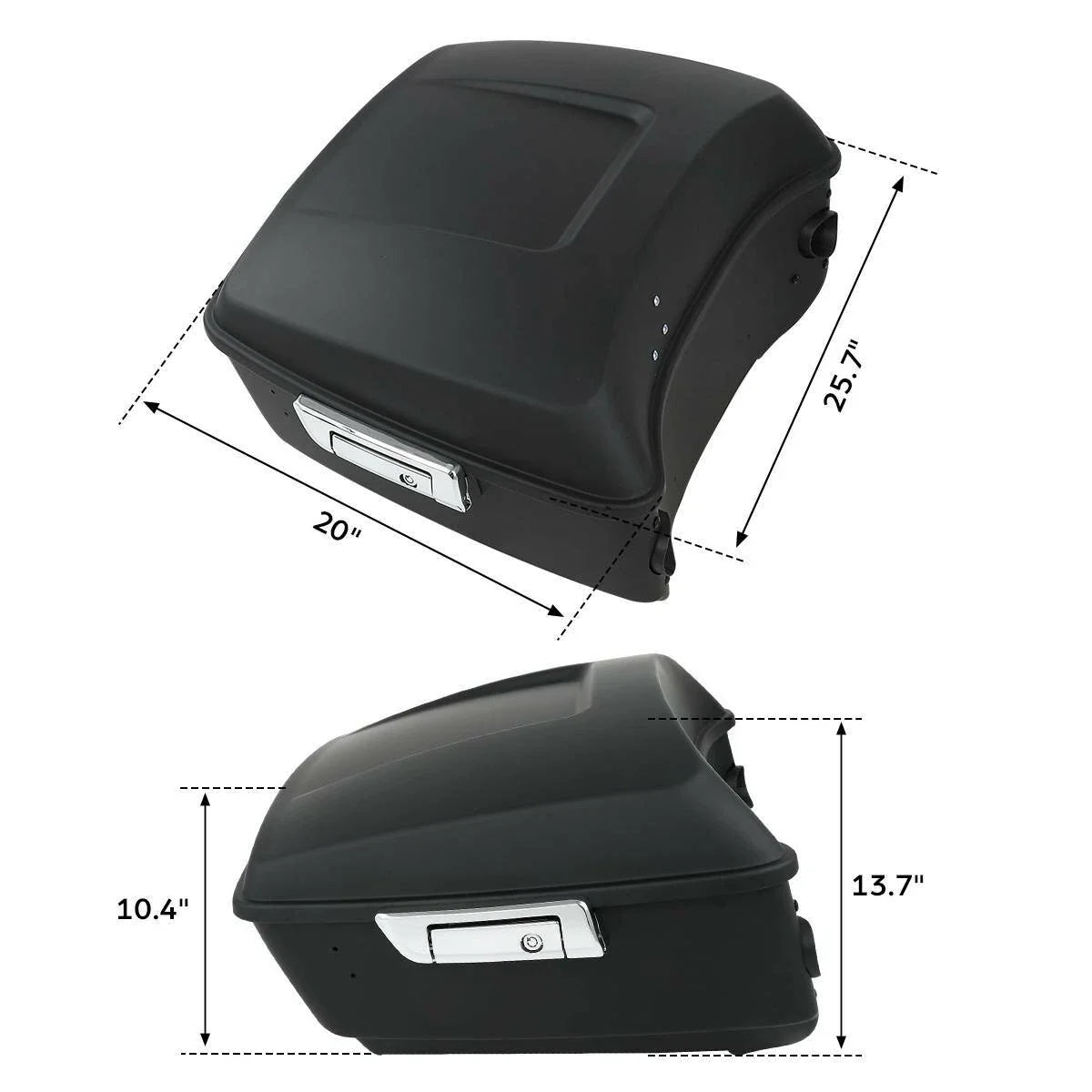 LED Light Mount Rack for Harley Fat Boy (2008–2017) - King Trunk Backrest Speakers