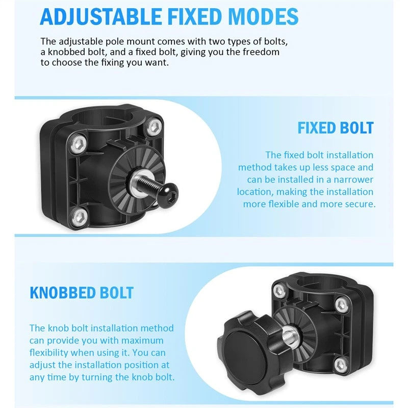0 Degree Adjustable Pole Mount for LiveScope Plus LVS34