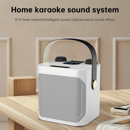 2X Wireless Bluetooth Karaoke Speakers with Dual Microphones E202-A026-Set