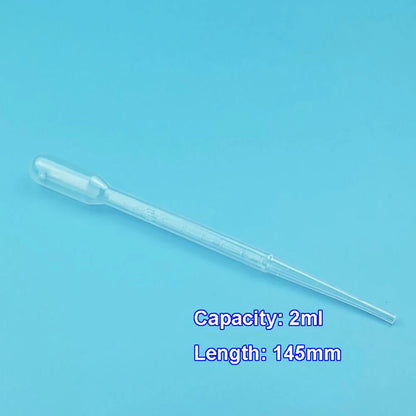 200 Pcs Disposable Plastic Eye Dropper Pipettes 1/2/3/5ml