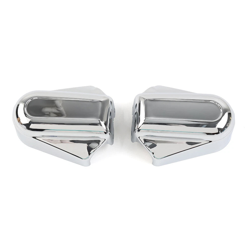 Chrome Bar Shield Rear Axle Covers for Harley Softail FLSTC FLSTN