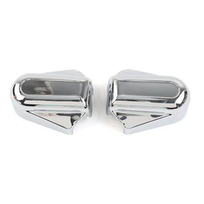 Chrome Bar Shield Rear Axle Covers for Harley Softail FLSTC FLSTN
