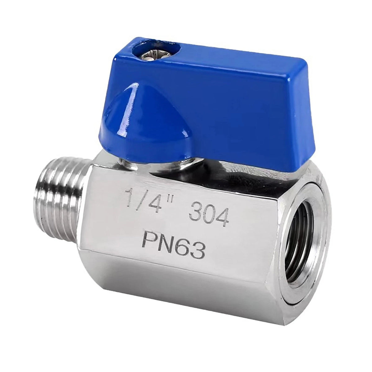 1/4" NPT Mini Ball Valve Shut-Off for Various Applications