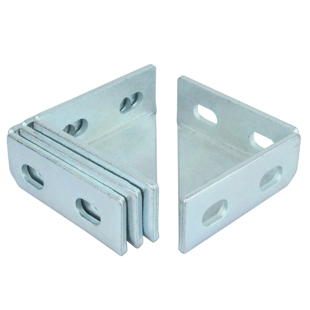 4 Pack 90 Degree Gusseted Fitting for 1-5/8" Strut Channel
