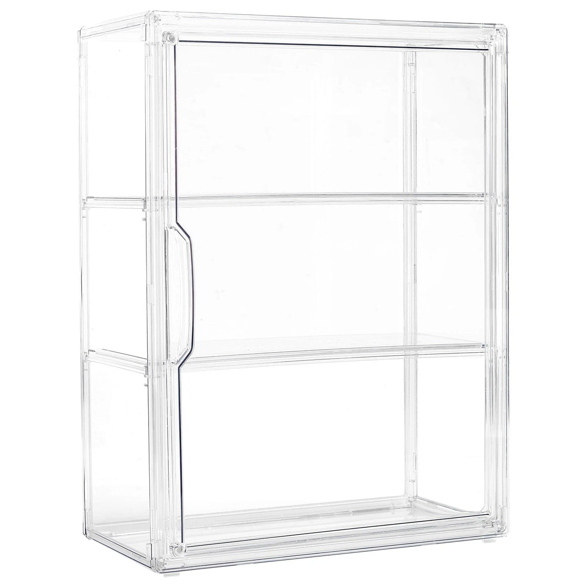 3-Tier Wall-Mounted Acrylic Display Case for Collectibles
