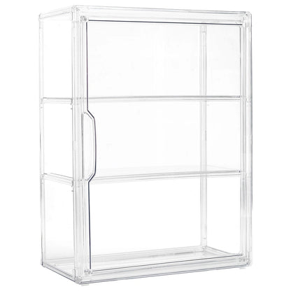 3-Tier Wall-Mounted Acrylic Display Case for Collectibles