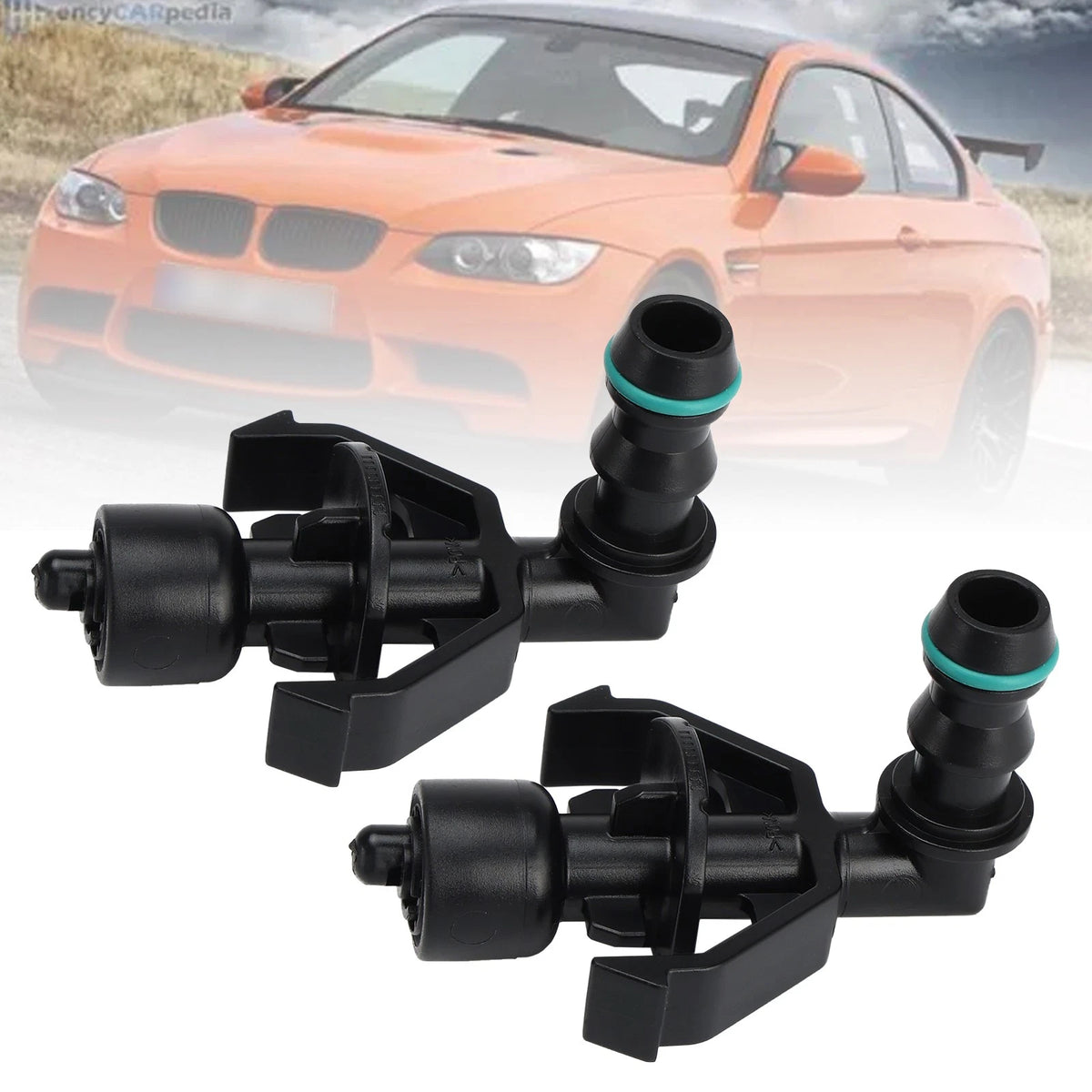 1 Pair Front Headlight Spray Washer Nozzle for BMW M3 (2005–2013) 61678044541