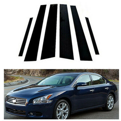 Glossy Black Pillar Posts Window Sticker Cover for Nissan Maxima (2009–2015)