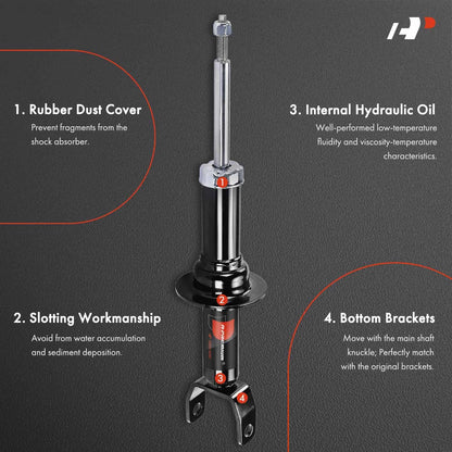 Front Shock Struts for Dodge Dakota (2010–2011) 340089, 72517
