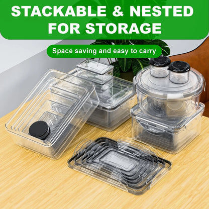 54 Pcs Food Storage Containers 5.7" x 9.6" (L x H)