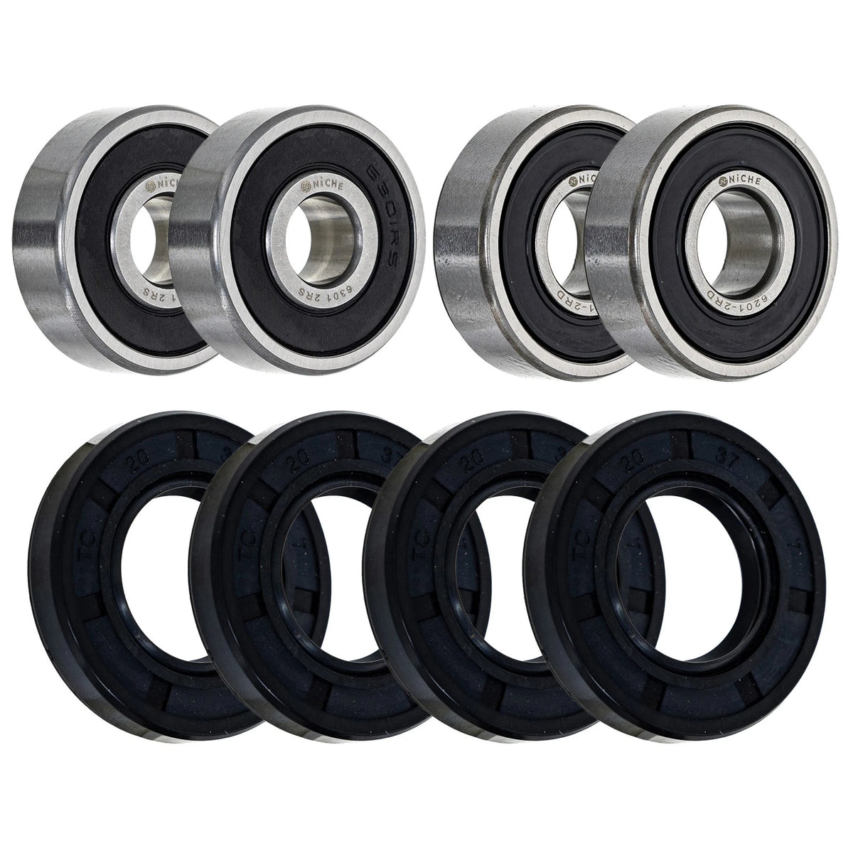 Wheel Bearing Seal Kit for Kawasaki KX65, Suzuki RM65 (MK1008732, 6301-2RS30-3703)