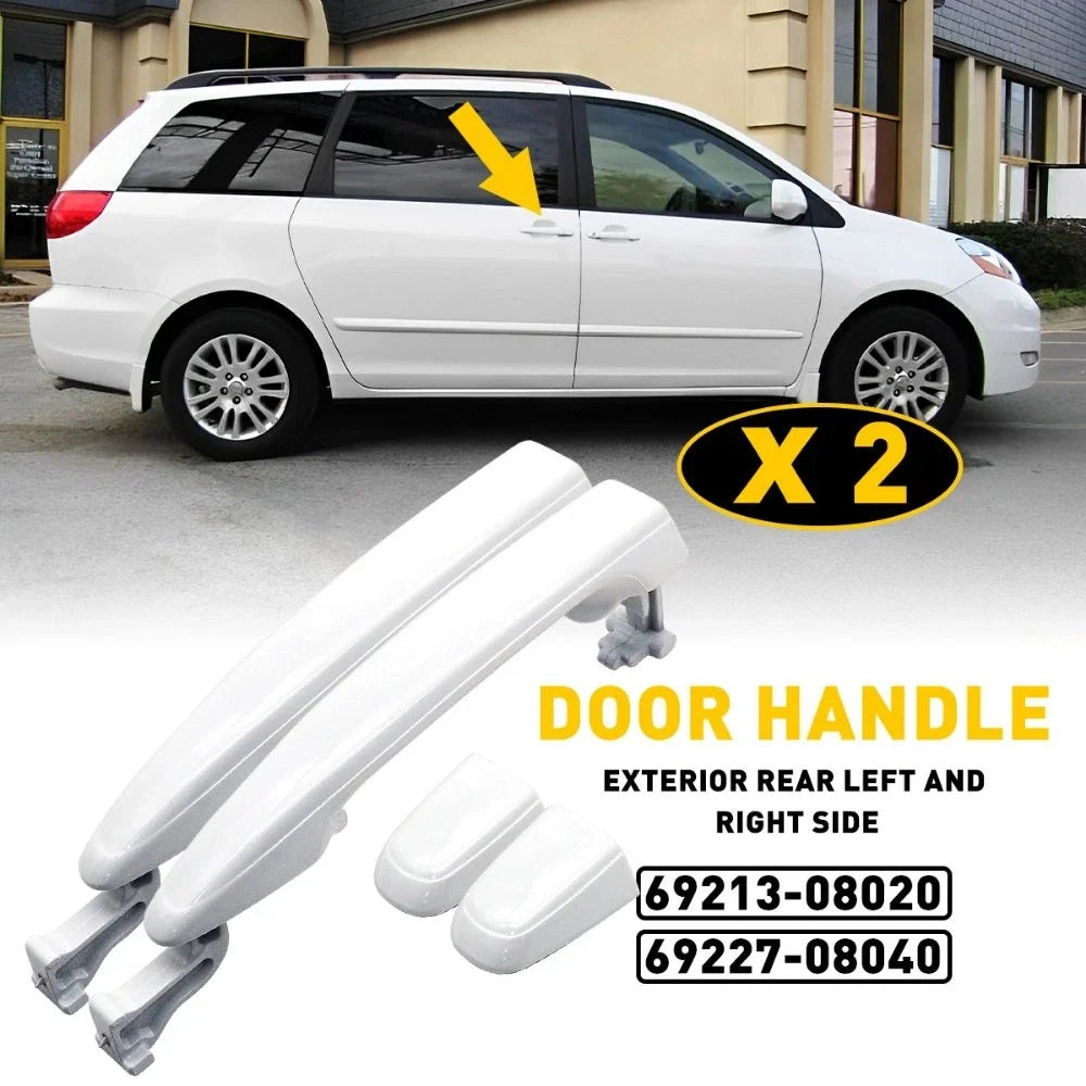 2X Sliding Door Handles for Toyota Sienna (2004-2010) - Rear