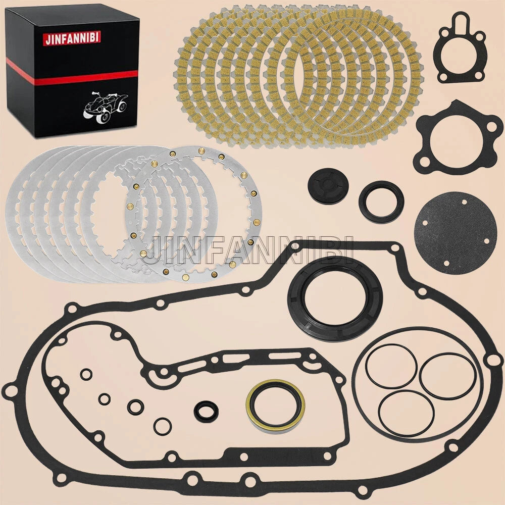 Clutch Steel Friction Plate Kit & Gasket for Harley Sportster 1200 (1991–2003) - 34955-04, 37913-90, 37977-90, 32591-80
