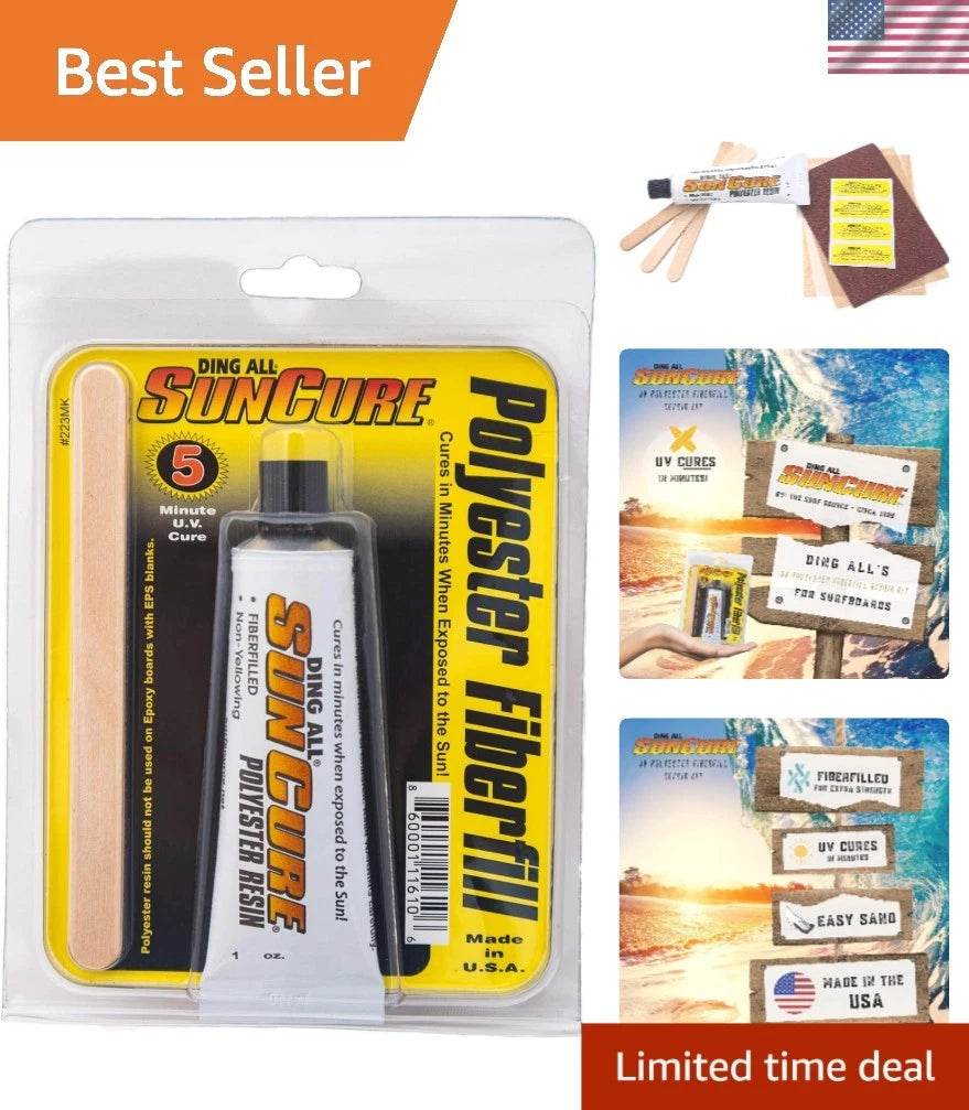 1oz Sun Cure Polyester Repair Kit for Surfboards