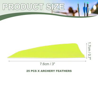 3 Inch Left Wing Fletching Feathers for Arrow Vanes Turkey Archery