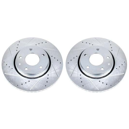 Set of 2 Powerstop Brake Discs JBR1745XPR for Mazda CX-50 CX-5 (2016–2024)