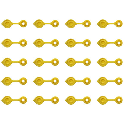 Set of 20 Yellow HD Gas Can Vent Caps for Rubbermaid Rotopax Anchor Eagle Gott