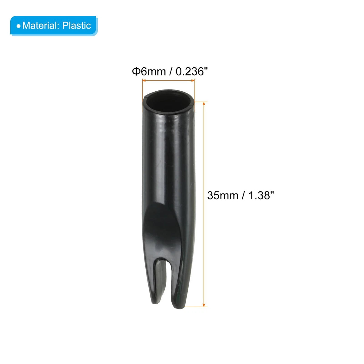 40 Pack Archery Arrow Nocks 6mm (0.236" Inner Dia.)