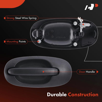 Right Exterior Door Handle for Dodge Grand Caravan (1996–2000) CH1521135, QK00SJMPFM, 93592