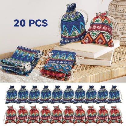 20PCS Drawstring Gift Bag Set for Party Wedding Holiday
