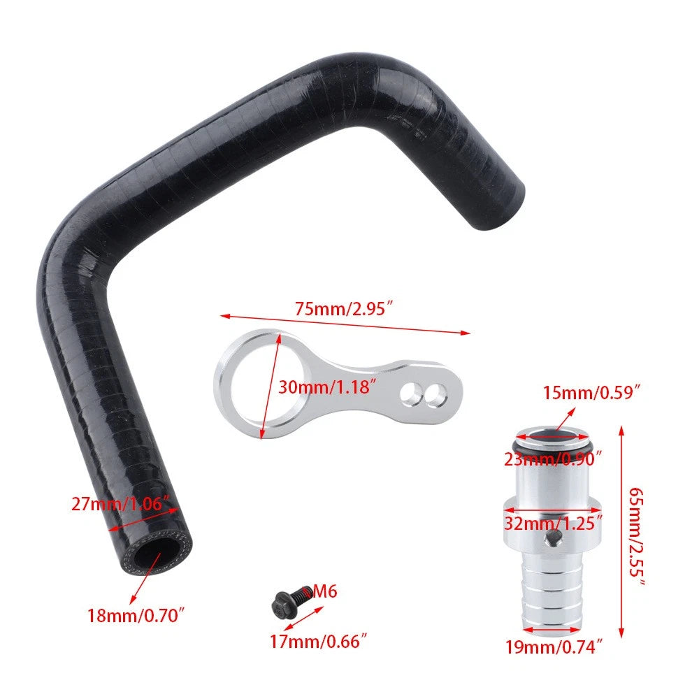 Coolant Bypass Hose Barb Adapter Repair Kit for Dodge Ram Cummins (2009–2019)