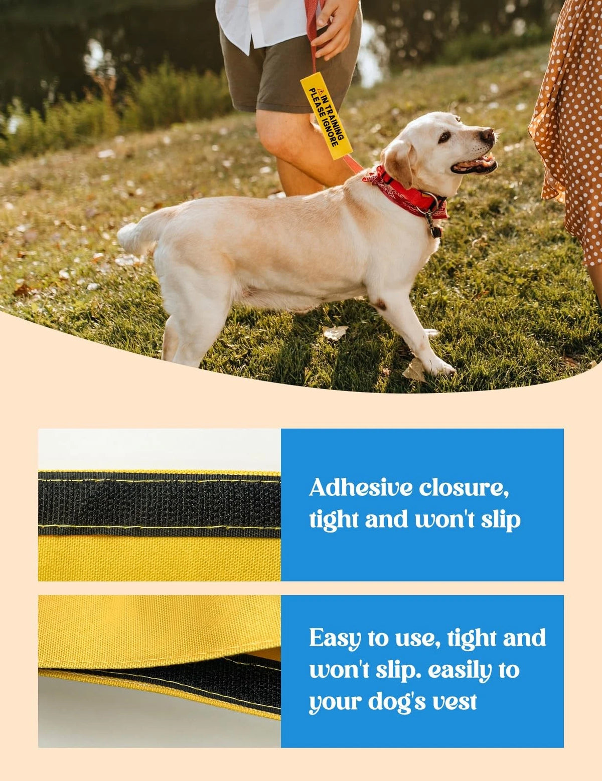 Leash Sleeve for Dog Alert ID Pat (Training)