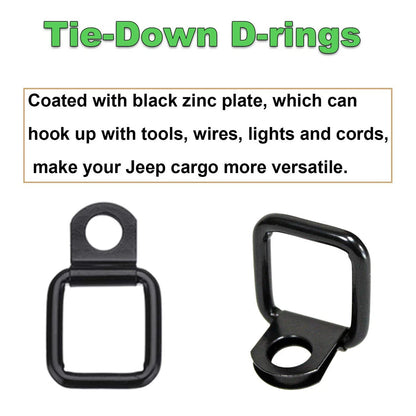 Quick-Release Thumb Screw Set for Jeep Wrangler YJ TJ JK (1997–2018)