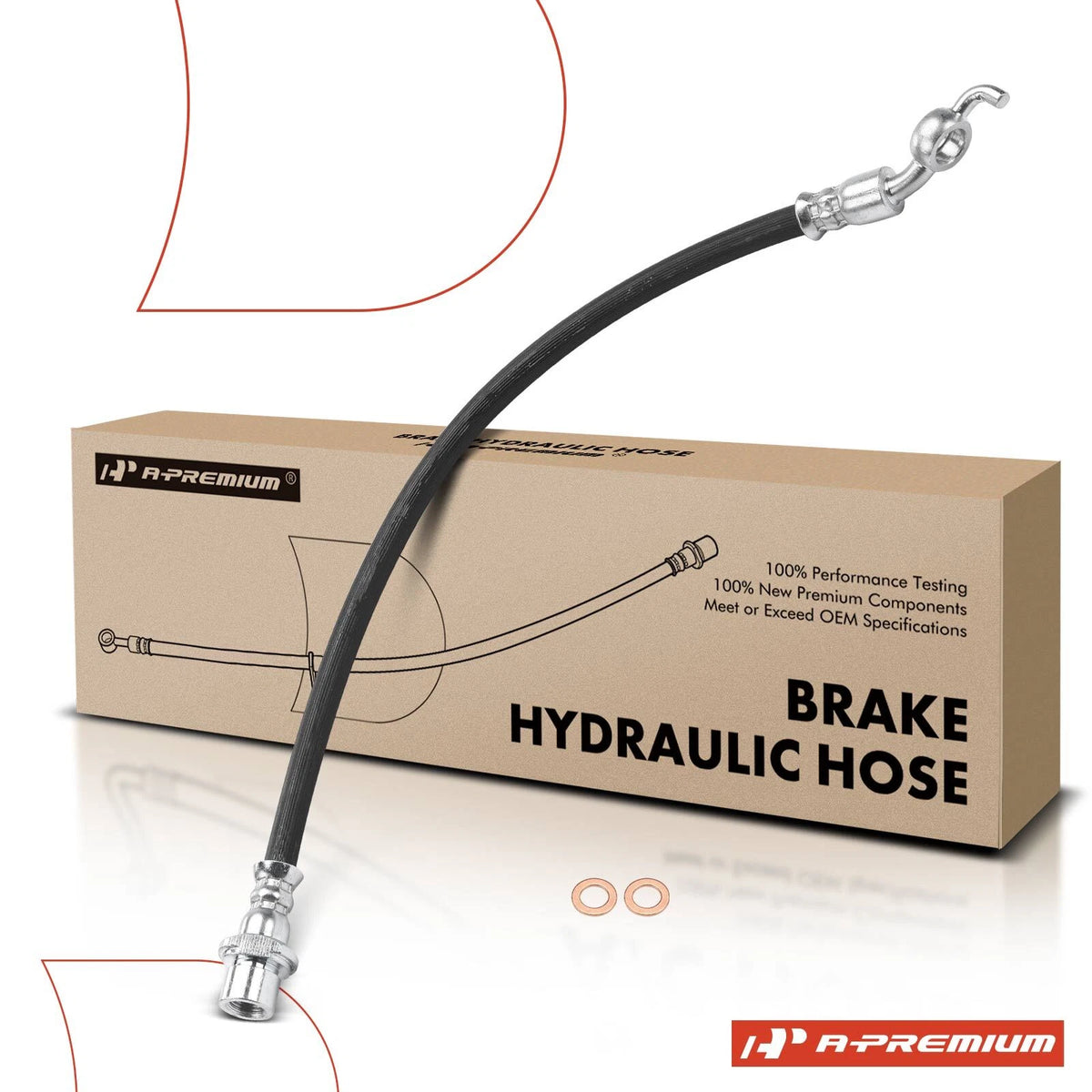 Rear Left Brake Hydraulic Hose for Lexus IS300 IS350 (2016–2020) 9094702H02, 2206443, H622420
