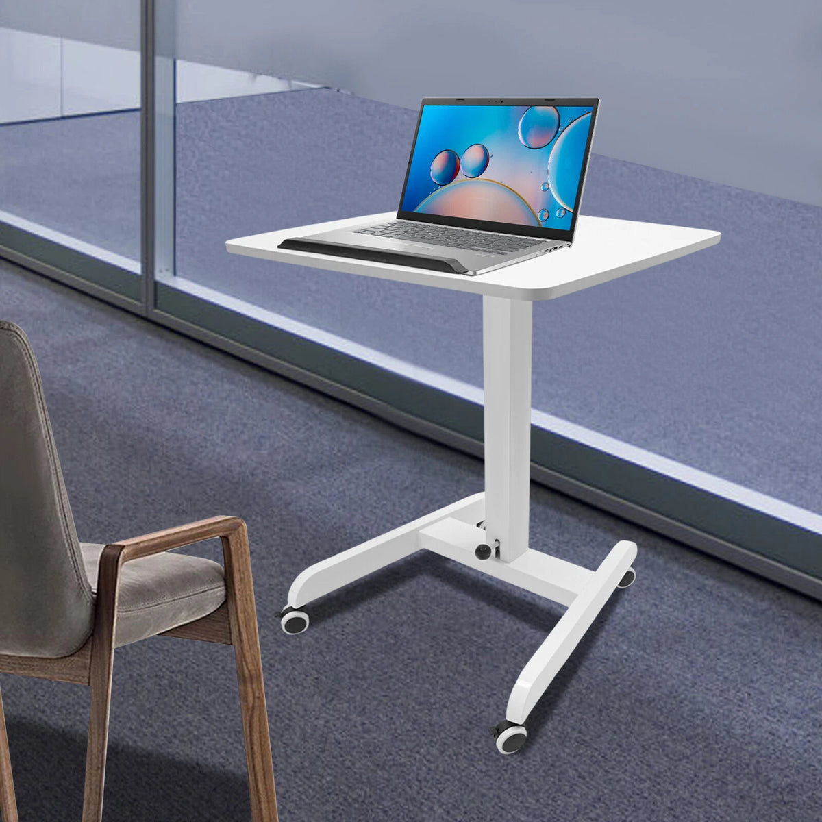 Mobile Laptop Cart with 4 Wheels for Adjustable Height (2019–2023)