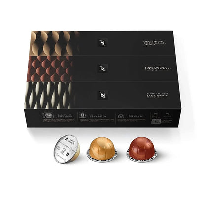 30 Count Nespresso Capsules Vertuo Barista Flavored Medium Roast Coffee