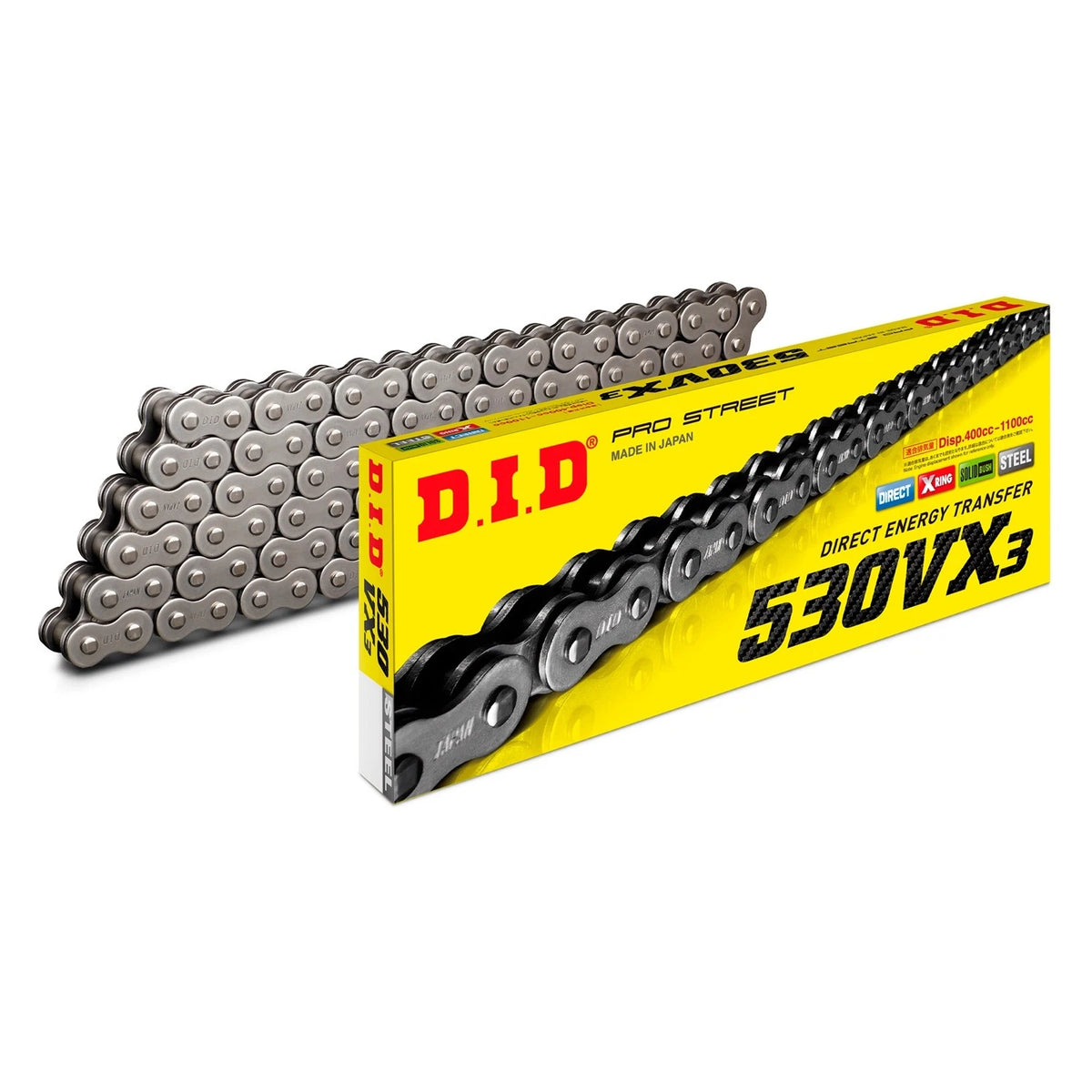 D.I.D 530VX3X110ZB Chain for Road & Off-Road (X'ring)