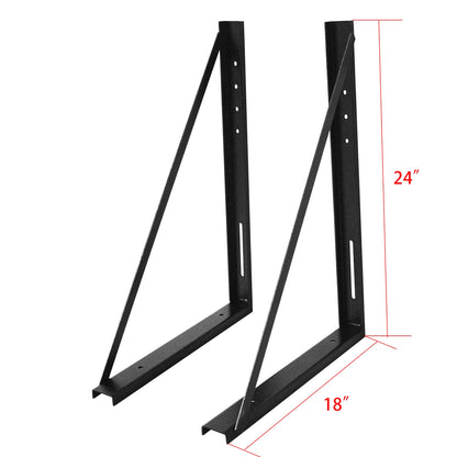 2X Truck Bed Underbody Tool Box Mounting Bracket for Trailer