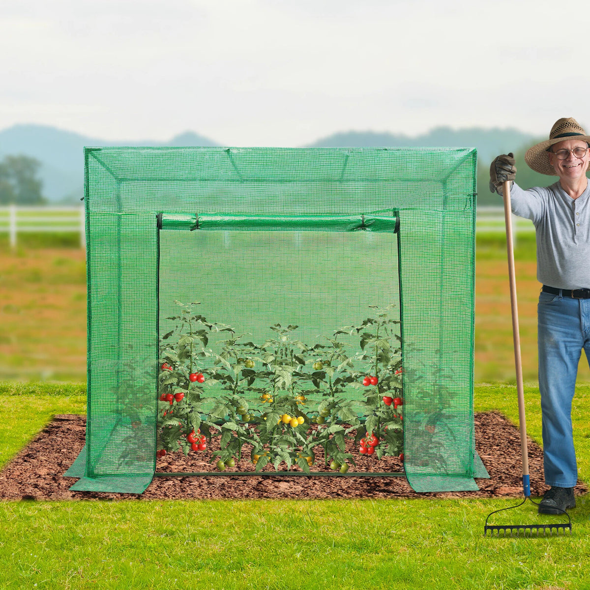 Large Greenhouse Kit with Window for Outdoors