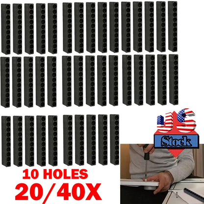 20x Screwdriver Bit Holders for Organizer with 10 Hole 1/4 Hex Shank