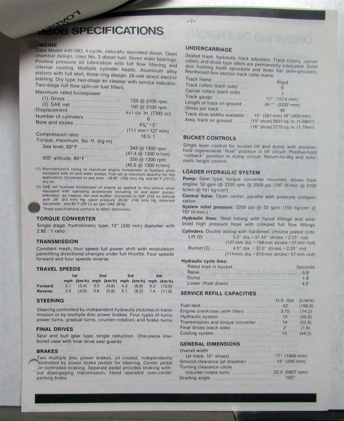 Caterpillar 943 Loader Parts (1973)