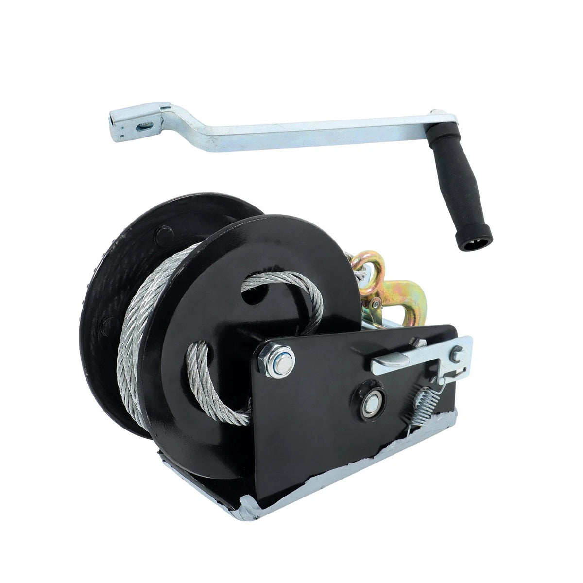 3500lbs Winch Steel Polyester 33ft Bidirectional Ratchet Hook